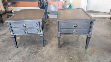Photo of free Two wood side tables (Durham, South falls lake area) #4