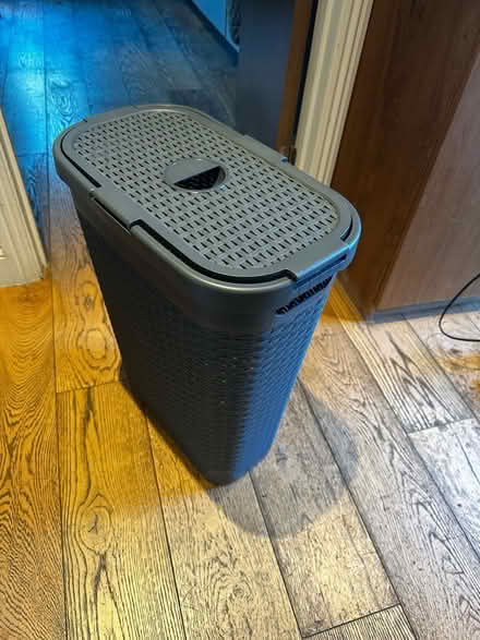 Photo of free Dark Grey Tall Washing Basket with Lid (Shacklewell E8) #2