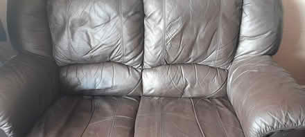 Photo of free Faux leather two seater (Burslem) #2
