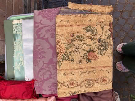 Photo of free Fabric offcuts and a cushion (Cubbington CV32) #3