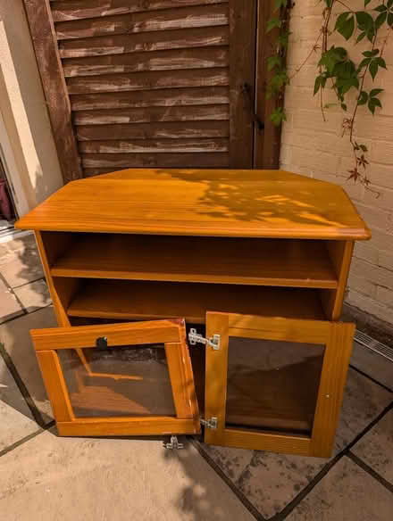 Photo of free Wooden corner TV unit (S11 near Endcliffe park) #1