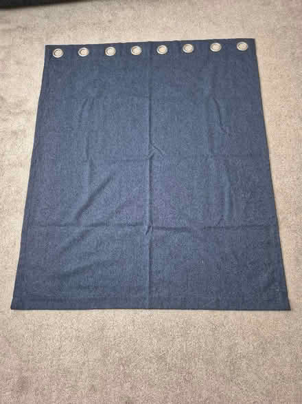 Photo of free Navy blue Dunelm curtains (pair) (Sheering CM22) #3