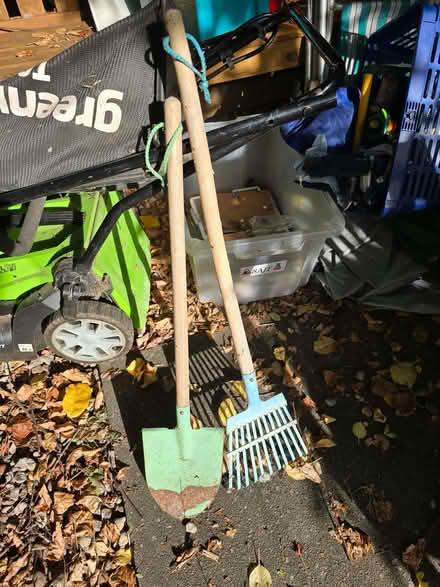 Photo of free Childs rake and spade (Kennington OX1) #1
