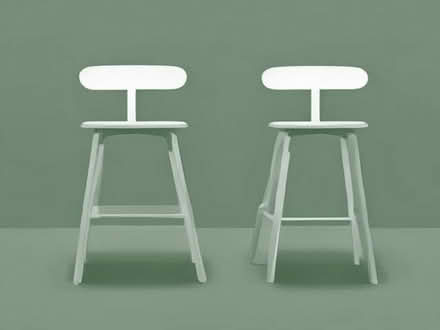 Photo of Two grey kitchen bar stools (Smithfield Gardens M4) #1