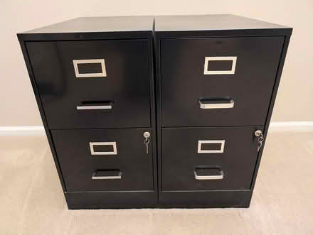 Photo of free 2 letter size file cabinets+folders (Milpitas off of Piedmont Road) #1