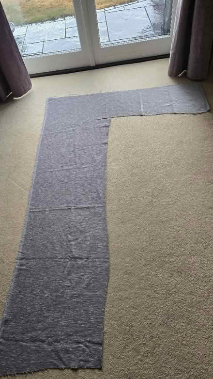 Photo of free Offcut of textured grey velvet material (Townsend AL3) #1