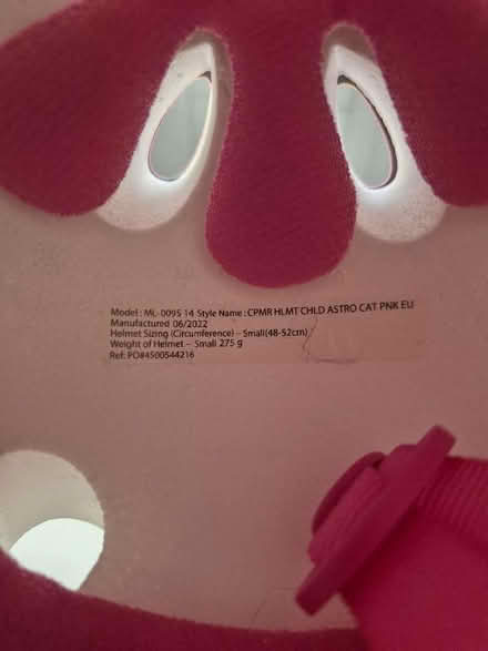 Photo of free Kids bike helmet (Heswall CH60) #3