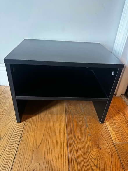 Photo of free 2x black side tables (Shacklewell E8) #1