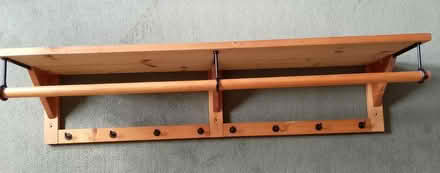 Photo of free IKEA coat and hat rail/rack/shelf (Halstead CO9) #1