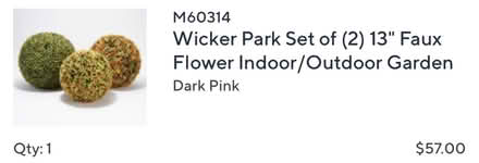 Photo of free Wicker Park Faux flower spheres (126th Street) #2