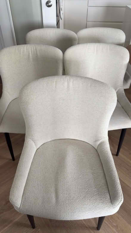 Photo of free 5 dinning chairs (E14 Narrow street) #1