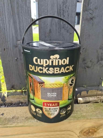 Photo of free Cuprinol Ducksback Fence Paint 5L Brand New (Lowther CA10) #1
