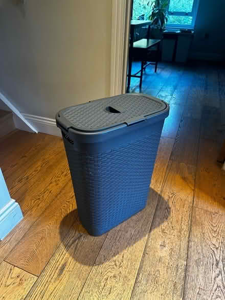 Photo of free Dark Grey Tall Washing Basket with Lid (Shacklewell E8) #1