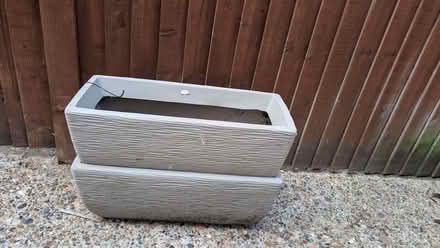 Photo of free 2x grey plastic pots (Downswood CP ME15) #1