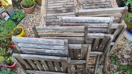 Photo of free Hardwood garden table & 4 chairs (New Catton NR3) #3