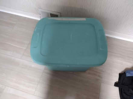 Photo of free Blue storage tote (Springfield 19064) #1