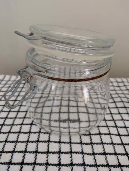 Photo of free 3 clip top glass storage jars. (Galashiels TD1) #2