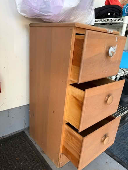 Photo of free Three drawers Nightstand (Leominster) #1