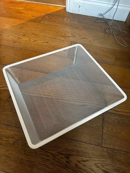 Photo of free 4x IKEA White Wire Storage Baskets (Shacklewell E8) #1