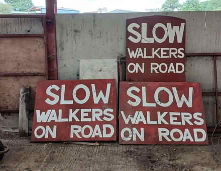 Photo of free 'Walkers on Road' signs (Montgomery SY15) #1
