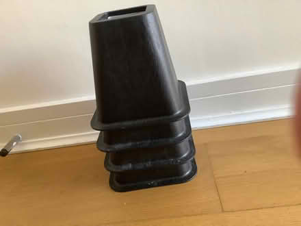 Photo of free Stack of 4 sturdy bed risers. 15cm height. (Redruth TR15) #1