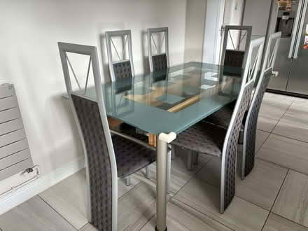 Photo of free Glass table and 6 chairs (Wilson DE73) #1
