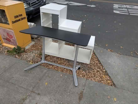 Photo of free Curb alert: Compact standing desk (SW corner of Mabel & Parker) #1