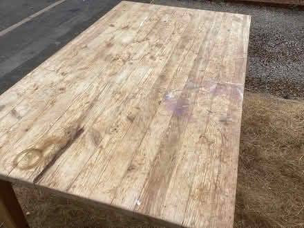 Photo of free Pine table (Blandford DT11) #1