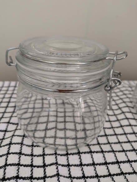 Photo of free 3 clip top glass storage jars. (Galashiels TD1) #4