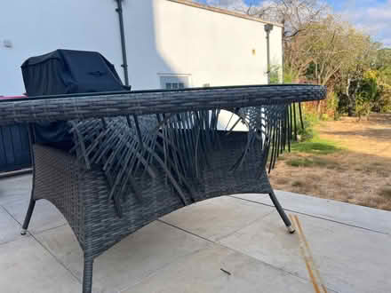 Photo of free Wicker dining table seat 6-8 people (Hertford SG13) #2