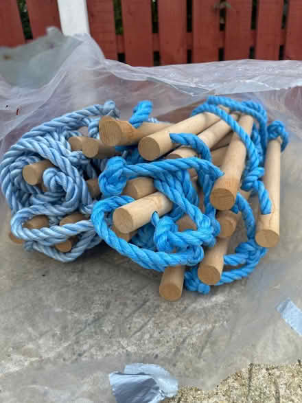 Photo of free 2 x long (new) rope ladders (Lostock Hall PR5) #1