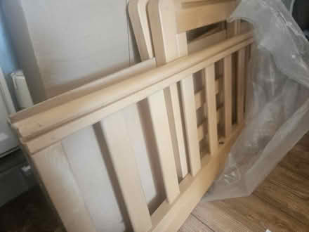Photo of free Wooden bedside cot (New Moston M40) #1