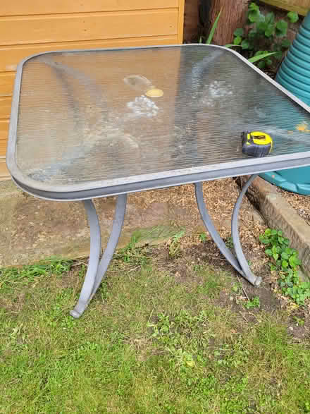 Photo of free Glass outside table (Emsworth PO10) #1