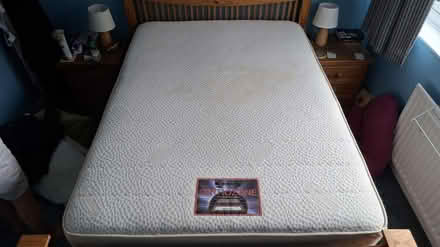 Photo of free Double mattress + pillow (Grantham NG31) #1