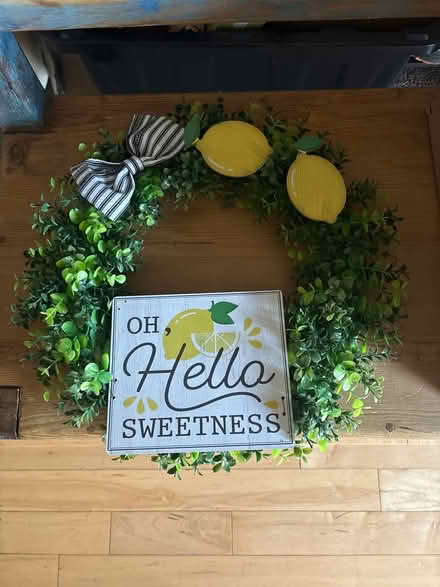 Photo of free Boxwood & Lemon Wreath (Providence Subdivision, Elgin) #1