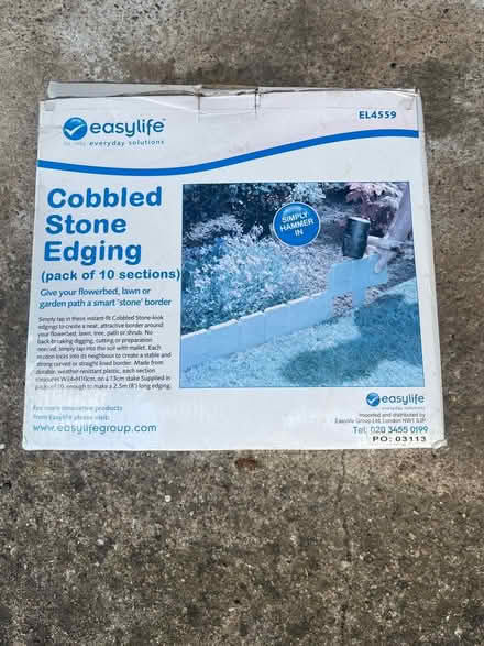 Photo of free Cobblestone look garden edging (Ombersley Rd WR3) #1