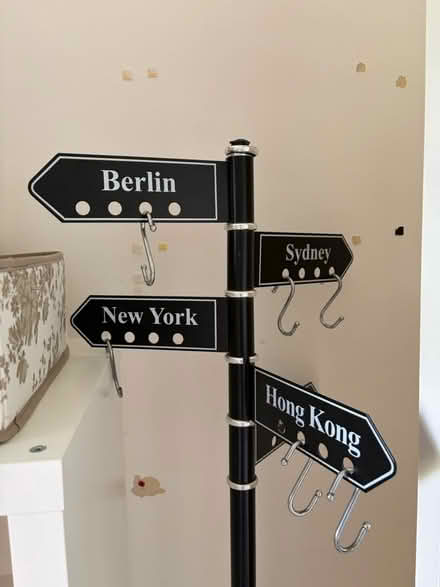 Photo of free Coat hanger with city names (Snaresbrook E18) #1