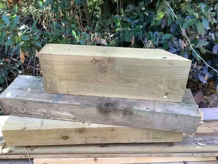 Photo of free Wooden sleeper off cuts just under a metre each (Oxon SY3) #1