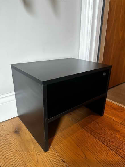Photo of free 2x black side tables (Shacklewell E8) #2