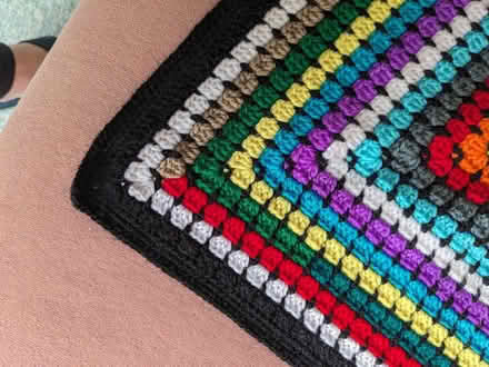 Photo of free Crocheted Lap/Kid's Blanket Approx 4ft x 4ft (Ditchling Common BN6) #2