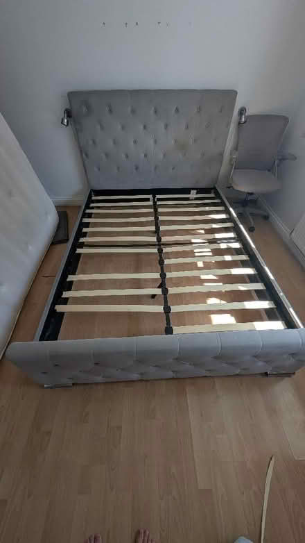 Photo of free King size bed frame and mattress (Sheldon B92) #1