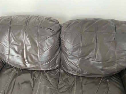 Photo of free Leather settee (Greenhill, sheffield) #3