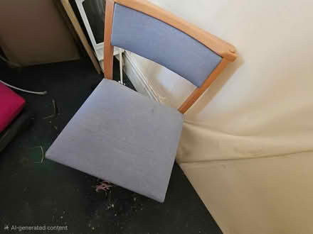 Photo of free 12 blue upholstered chairs (Wallasey CH45) #1