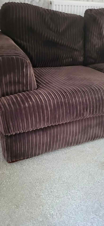 Photo of free Two seater sofa brown (Llantrisant CF72 8DA) #2