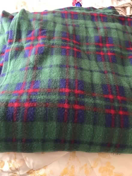 Photo of free Tartan fleece type blanket/throw (Bedford (putnoe)) #1