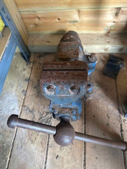 Photo of free Very heavy bench vice - working (Lostock Hall PR5) #1