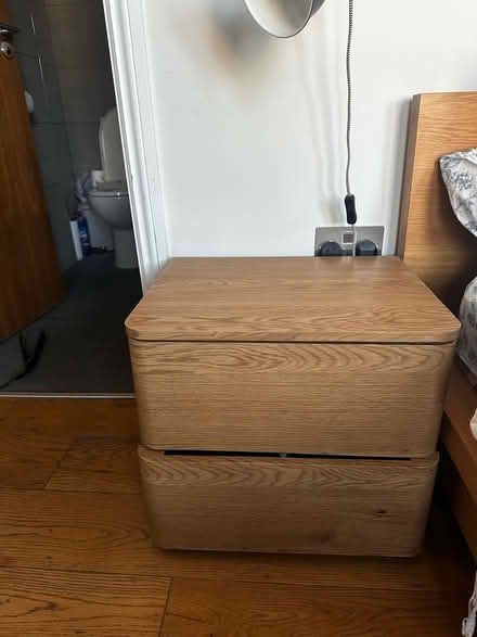Photo of free 2x Oak Wood Style Bedside Tables (Shacklewell E8) #2