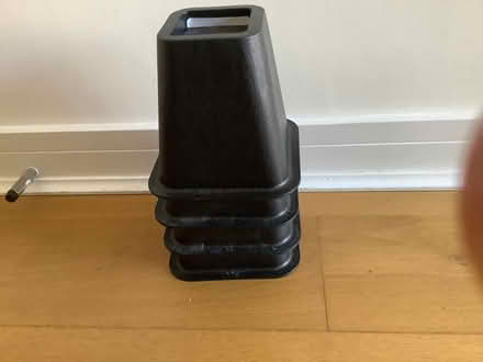 Photo of free Stack of 4 sturdy bed risers. 15cm height. (Redruth TR15) #2