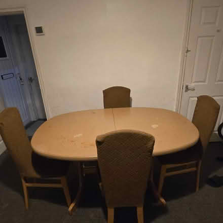 Photo of free Dining table with 4 chairs (Sheffield S9 Darnall) #2