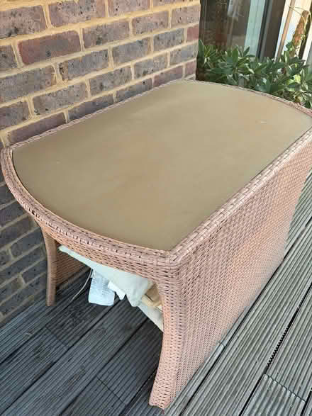 Photo of free Compact Garden Table with Glass Top (Kidbrooke SE3) #3